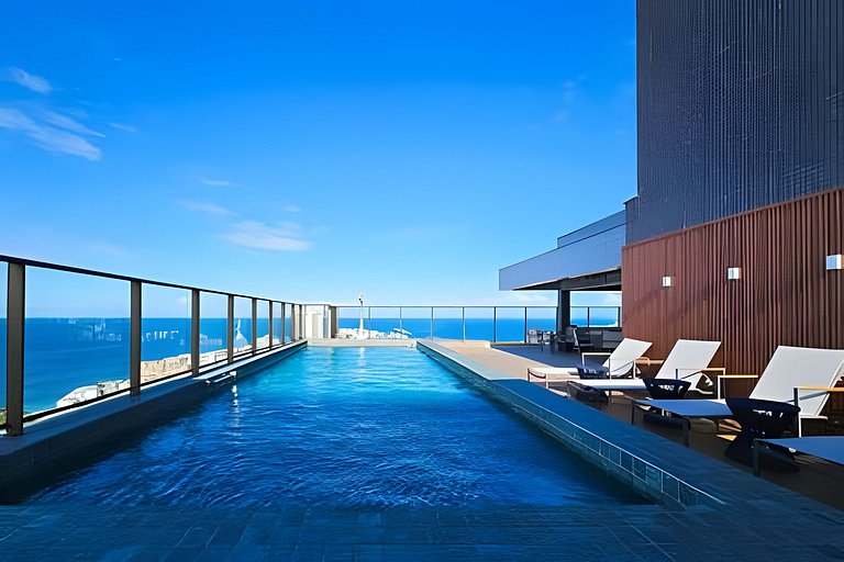 BLUE OASIS: Sea View in vibrant Rio Vermelho!