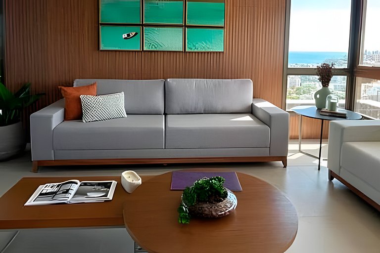 BLUE OASIS: Sea View in vibrant Rio Vermelho!